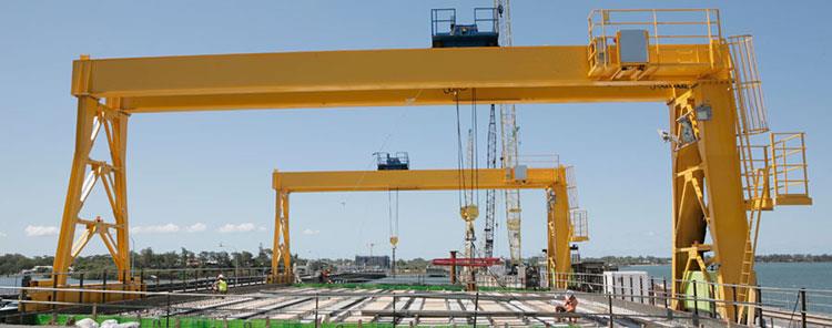 dBox-tyyppinen kaksoisrintakahvainen nostokurkuri, 10T, 20T, 50T, CE, SGS, ISO-sertifioitu Box Type Double Girder Electric Trolley Gantry Crane,10T,20T,50T,with CE,SGS,ISO Certified