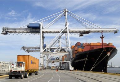 Laiva Shore Container Craneille